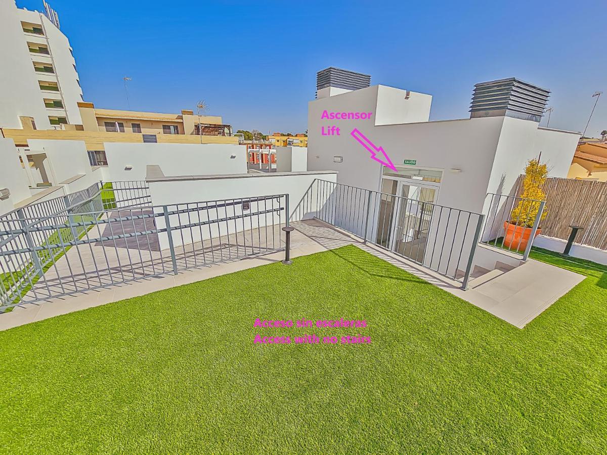 Oceanfront Duplex With A Rooftop Pool And Terrace El Puerto de Santa María Buitenkant foto